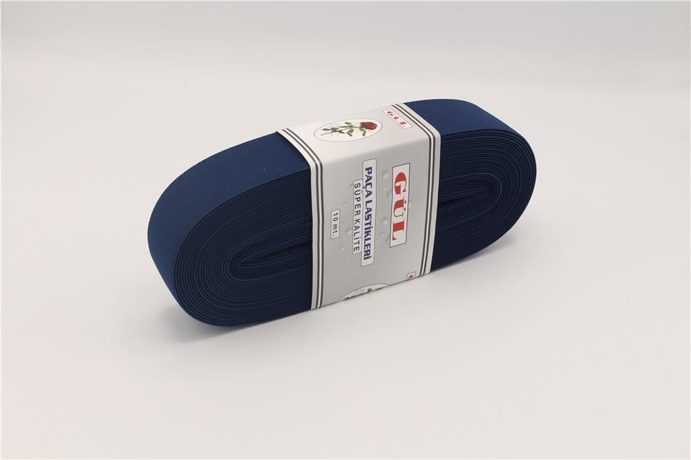 Gül Renkli Lastik 4 Cm - 10 mt Lacivert
