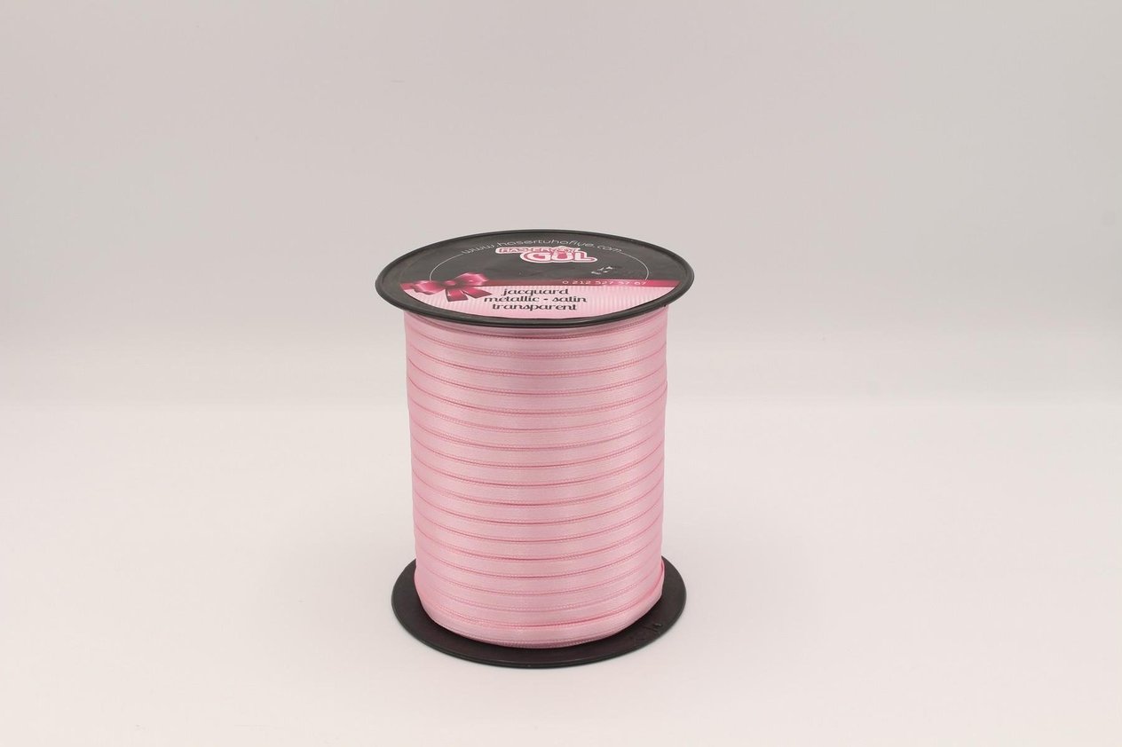 Gül Saten Kurdele Pembe
