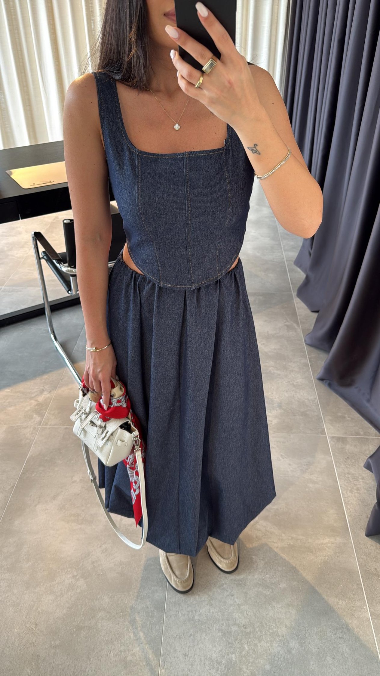Denim Balon Etek