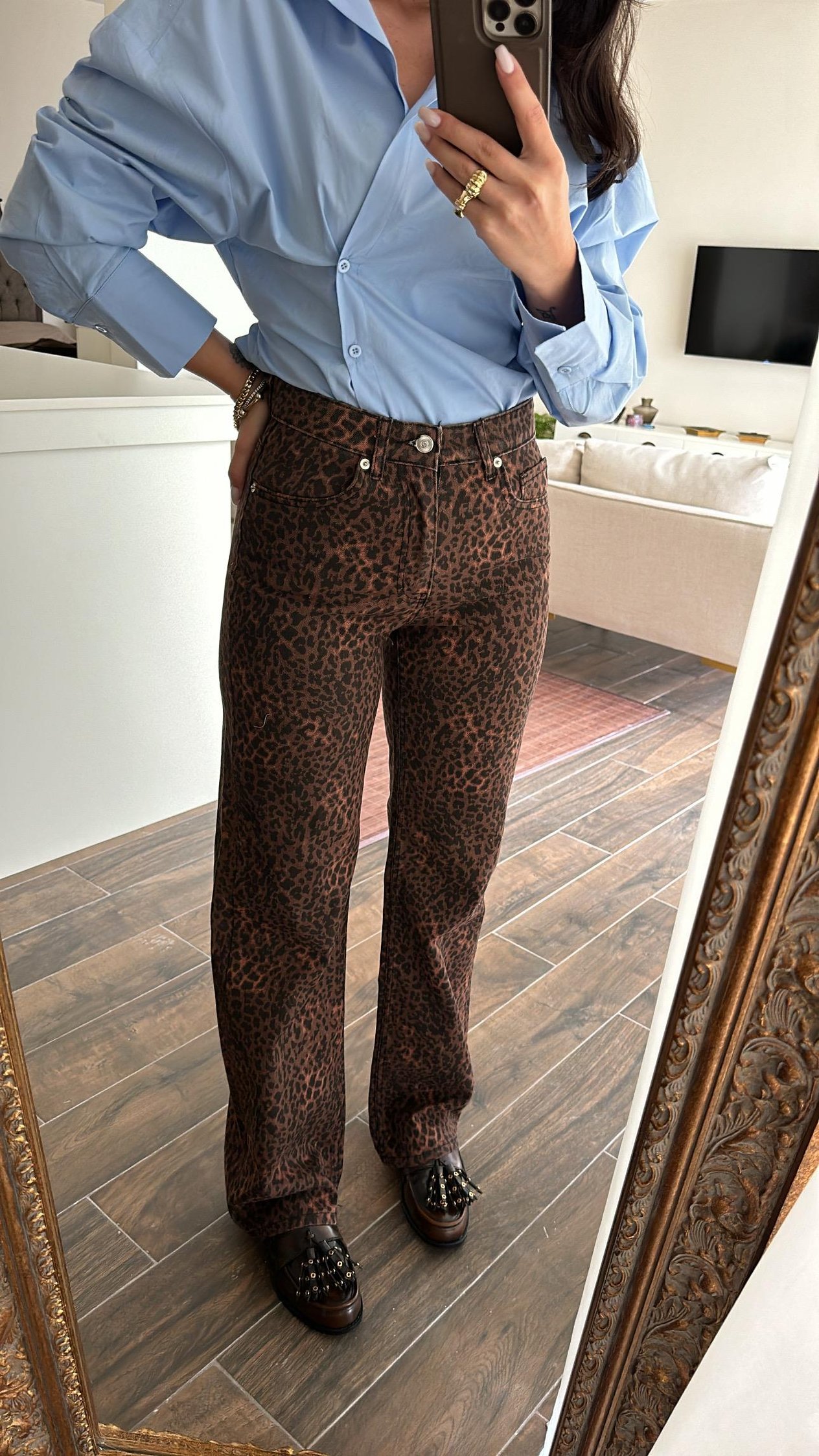 Kahve Leopar Jean