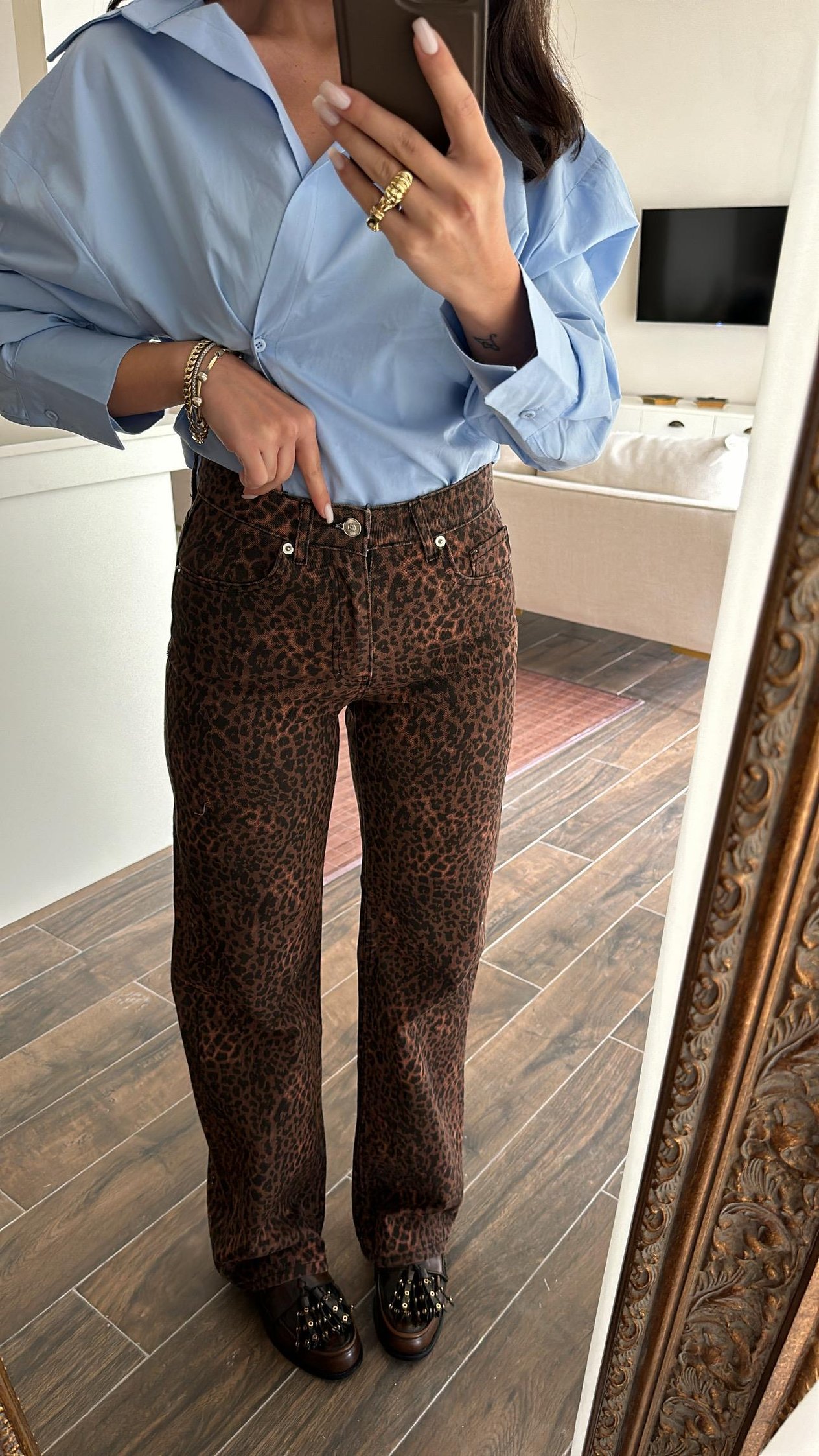 Kahve Leopar Jean
