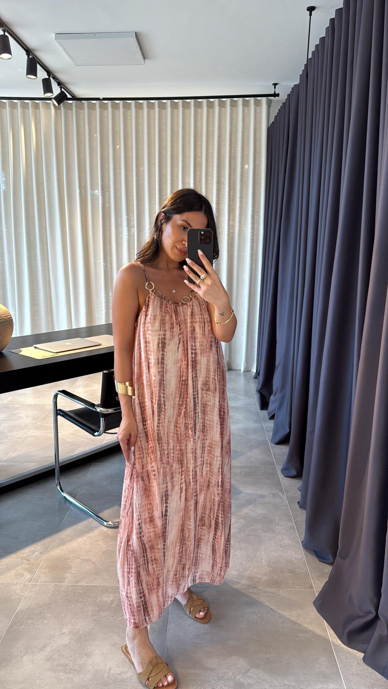 Pembe Siena Elbise