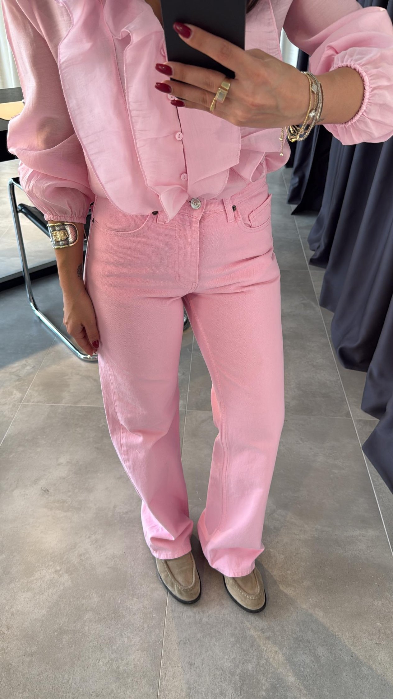 Pembe Straight Jean