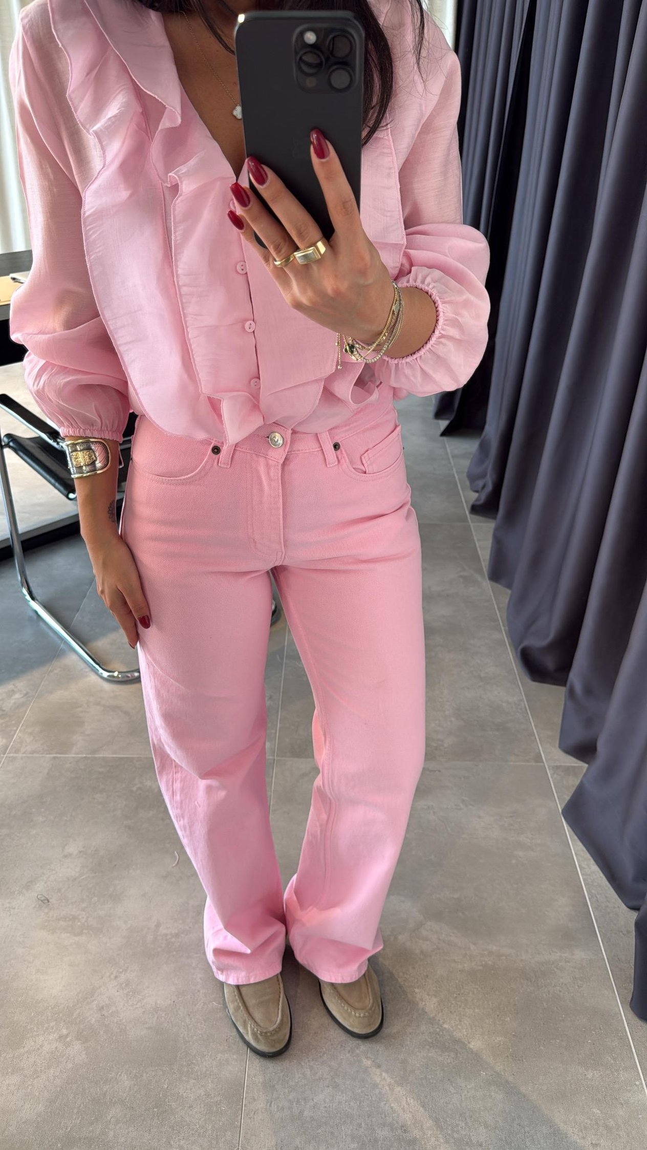 Pembe Straight Jean