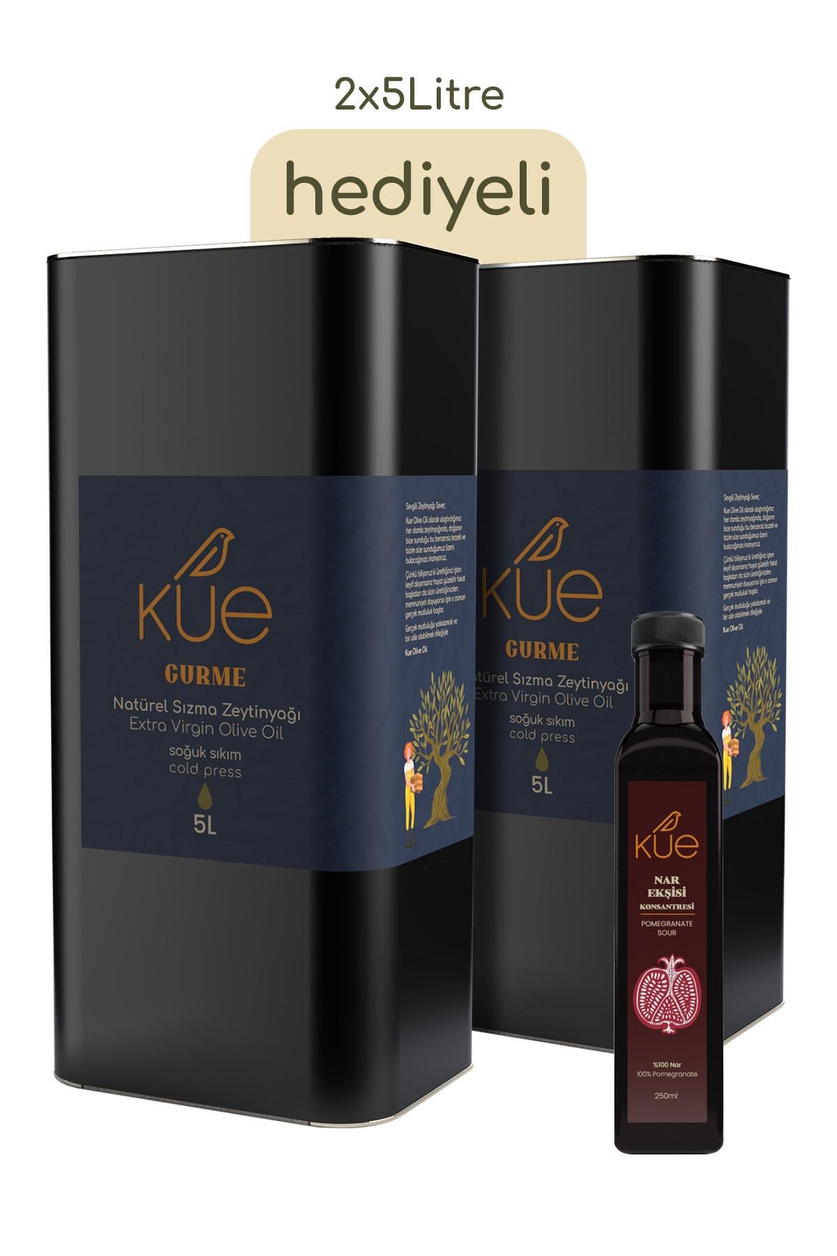 KUE Gurme Seri Olgun Hasat Soğuk Sıkım Natürel Sızma Zeytinyağı 2x5 Litre