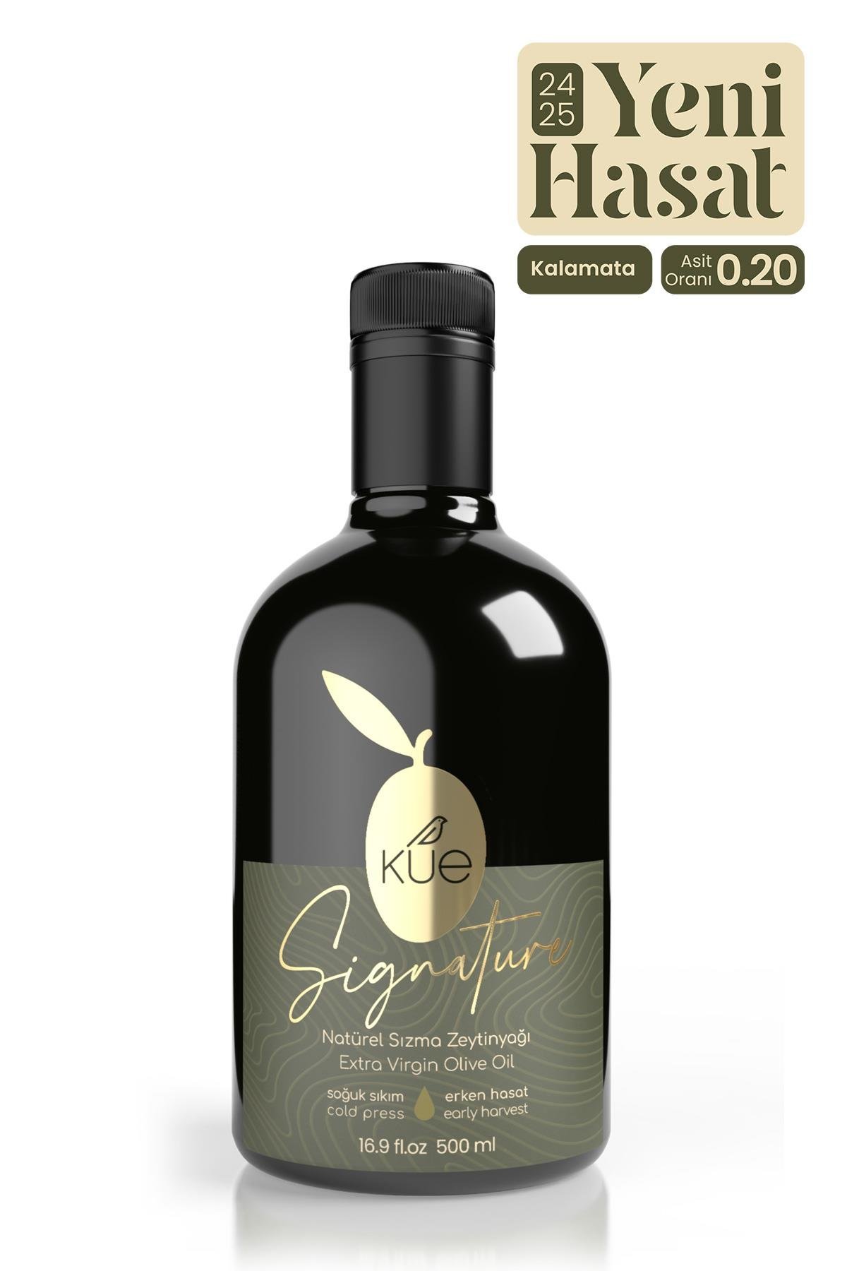 KUE Signature Erken Hasat Soğuk Sıkım Natürel Sızma Zeytinyağı 500ml