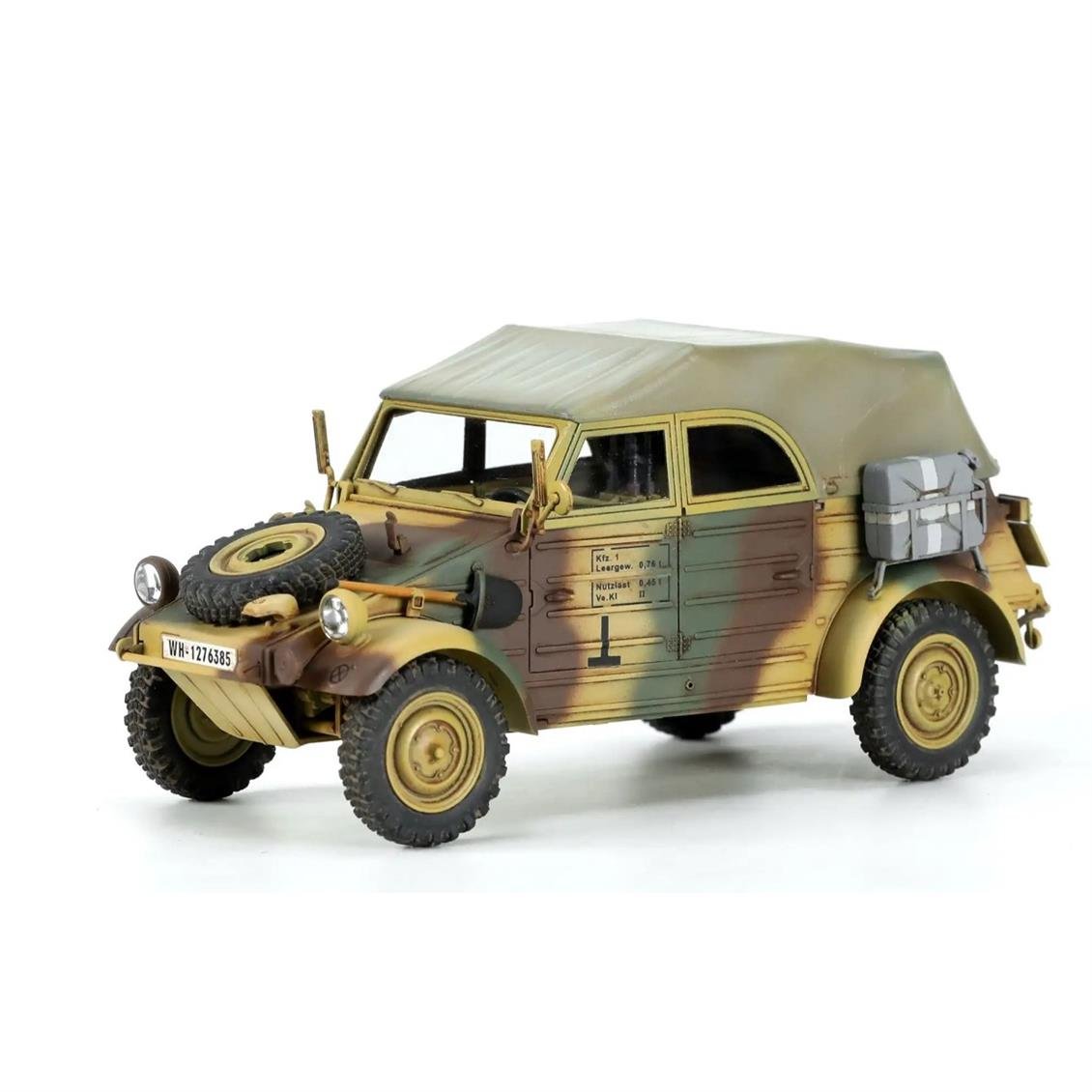 1/35 German Pkw.K1 Kübelwagen Type 82 (Eastern Front), Plastik Model Kiti
