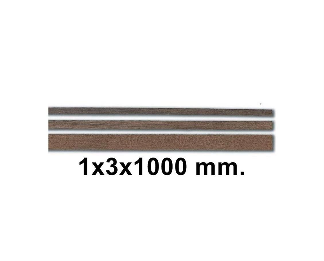 80101 AHŞAP ÇITA- IVORY AYOUS-1X3X1000 MM.-10 ADET