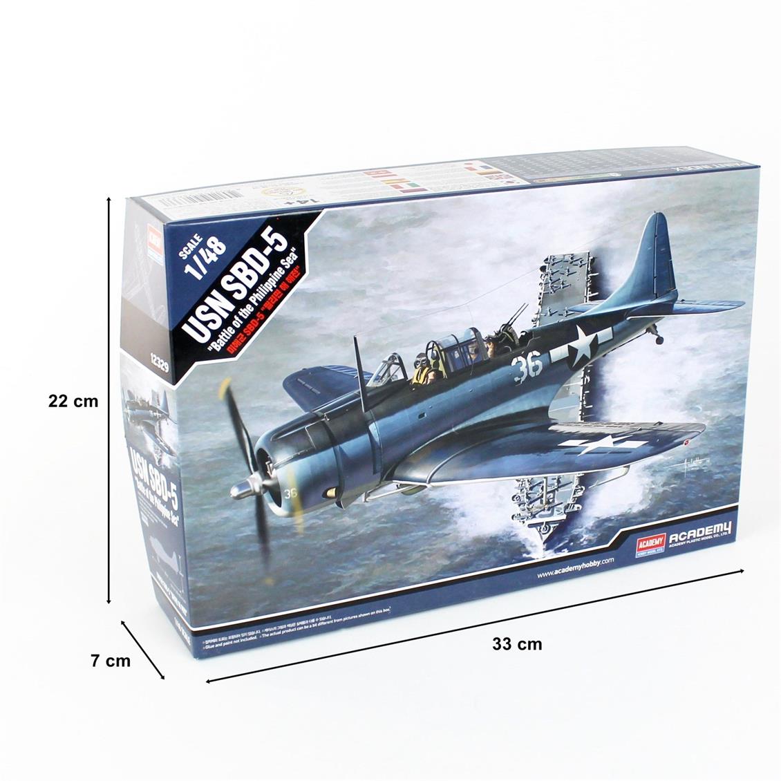 Academy 12329 1/48 USN SBD-5 (​​Battle of the Philippine Sea) Savaş Uçağı Demonte Plastik Maketi