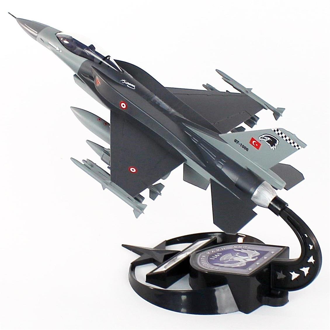 AkbaModel 1/48 F-16 Block 50+ Savaş Uçağı, Sergilemeye Hazır Standlı Model