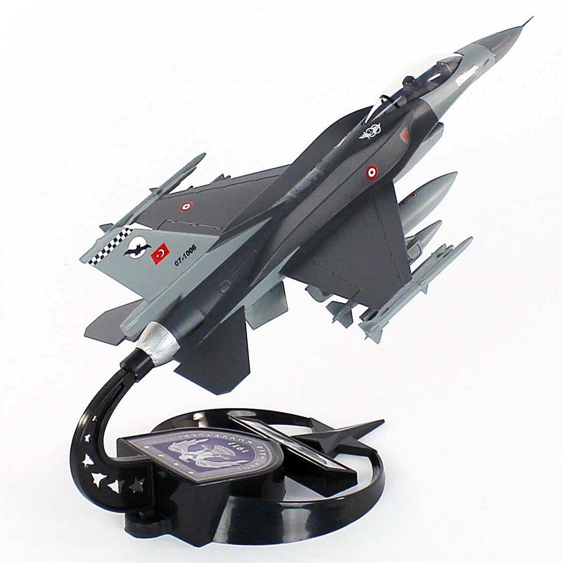 AkbaModel 1/48 F-16 Block 50+ Savaş Uçağı, Sergilemeye Hazır Standlı Model