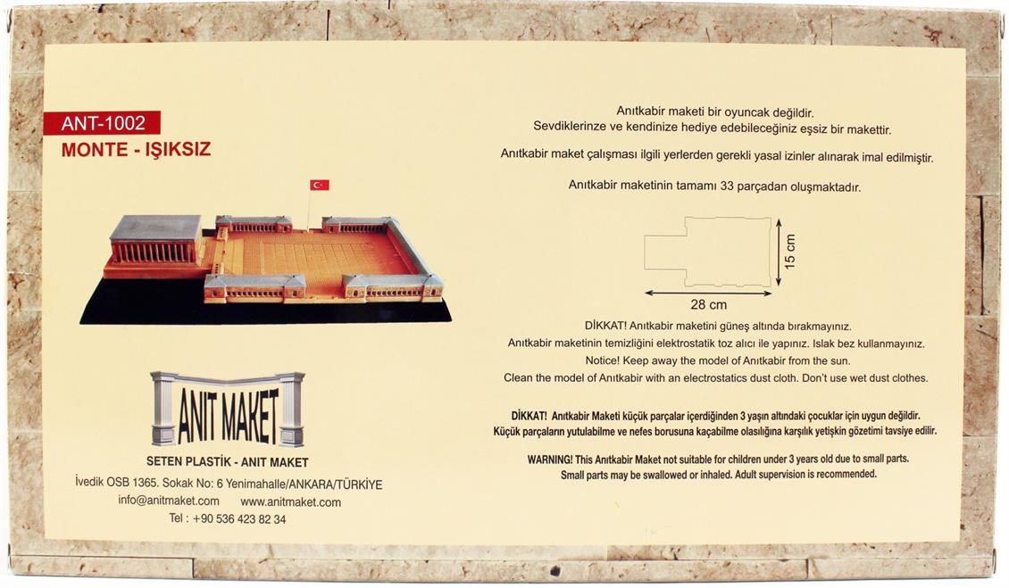 AnıtMaket ANT1002 1/800 Ölçek Anıtkabir Plastik Model Kiti