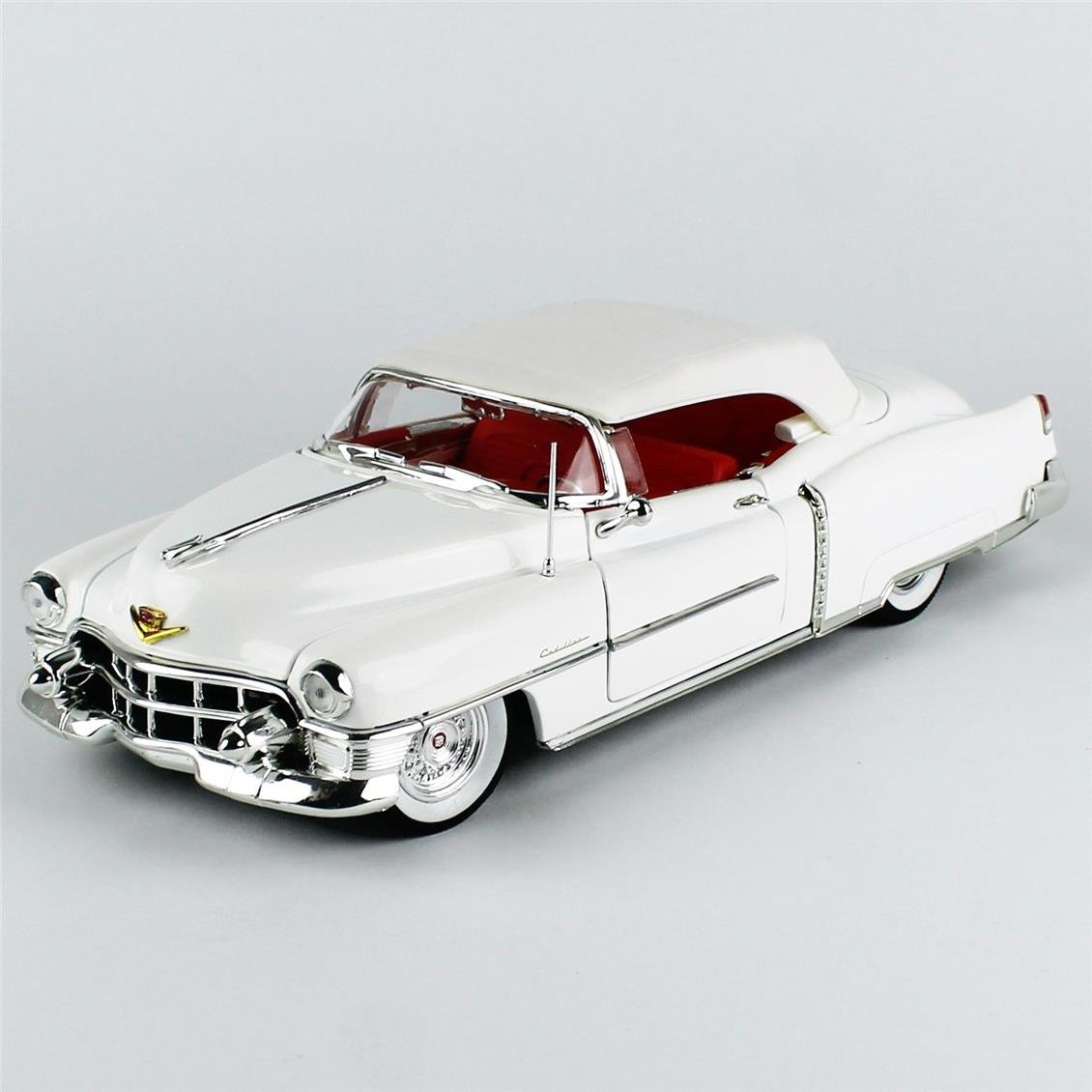 AutoWorld AW316 1/18 Ölçek, 1953 Cadillac Eldorado Convertible, Alpine White, Sergilemeye Hazır Metal Araba Modeli