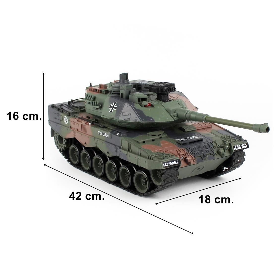 Brother 70792064 Alman Leopard 2, Uzaktan Kumandalı, Boncuk Atarak Savaşan Tank