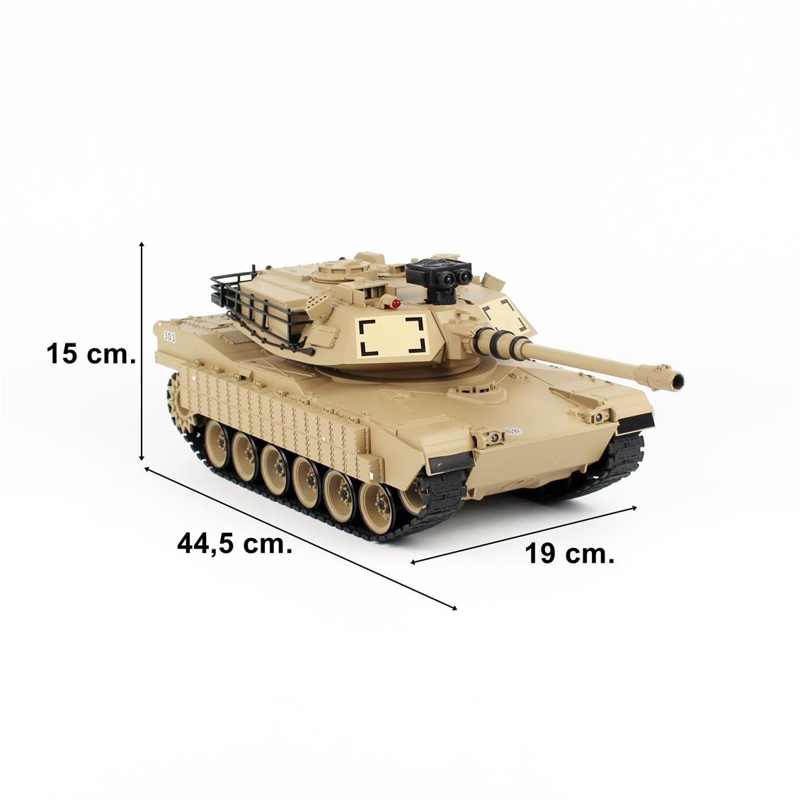 Brother 70792071 USA M1A2, Desert Yellow, Uzaktan Kumandalı, Boncuk Atarak Savaşan Tank