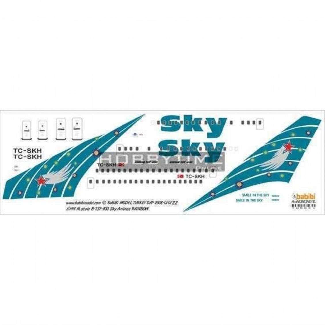DAT01022 1/144 SKY AİRLİNES RAİNBOW DEKAL ÇIKARTMA
