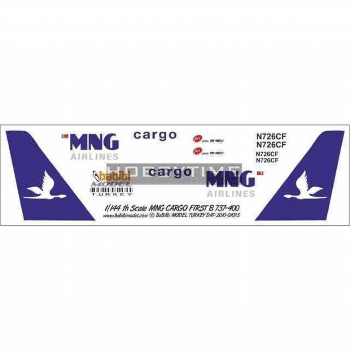 DAT01095 1/144 MNG CARGO 737-400 DEKAL ÇIKARTMA