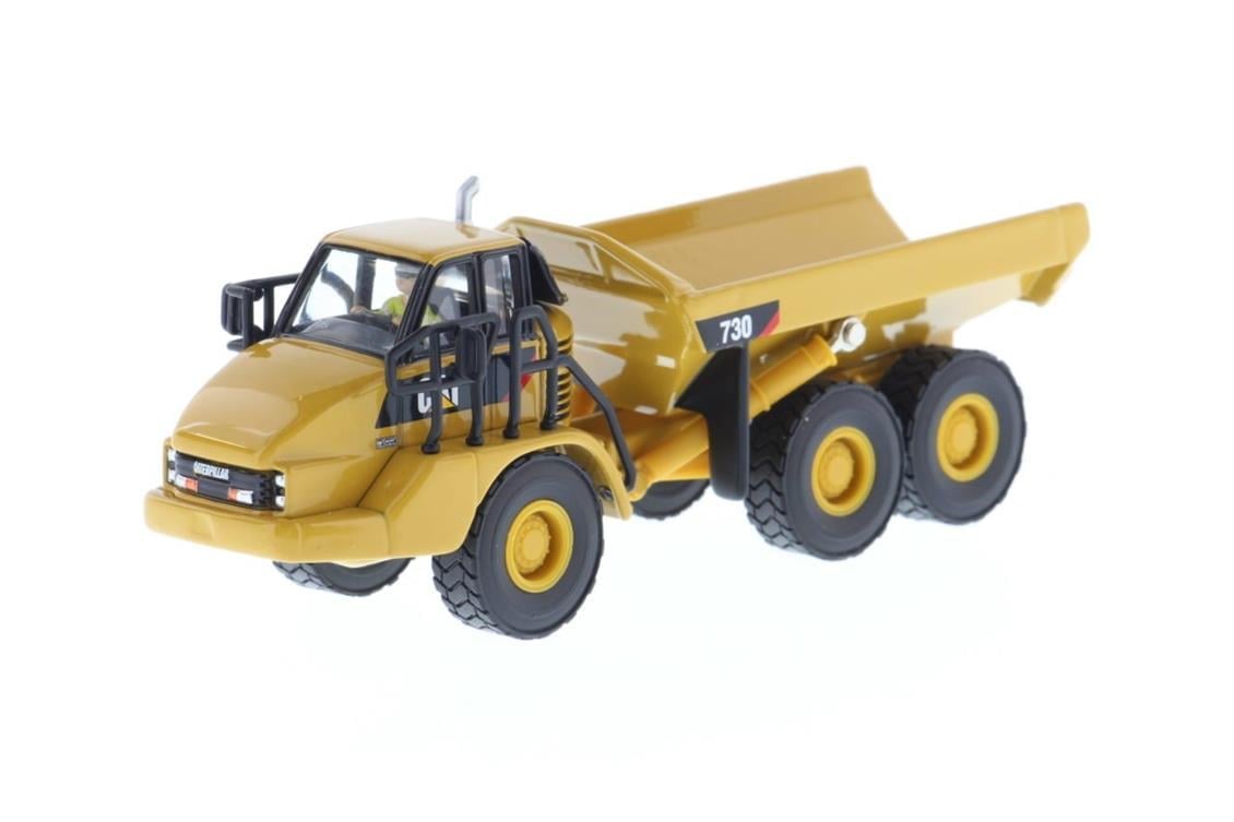 Diecast Masters 85130 1/87 Cat 730 Belden Kırmalı Kamyon, Sergilemeye Hazır Metal İş Makinası Modeli
