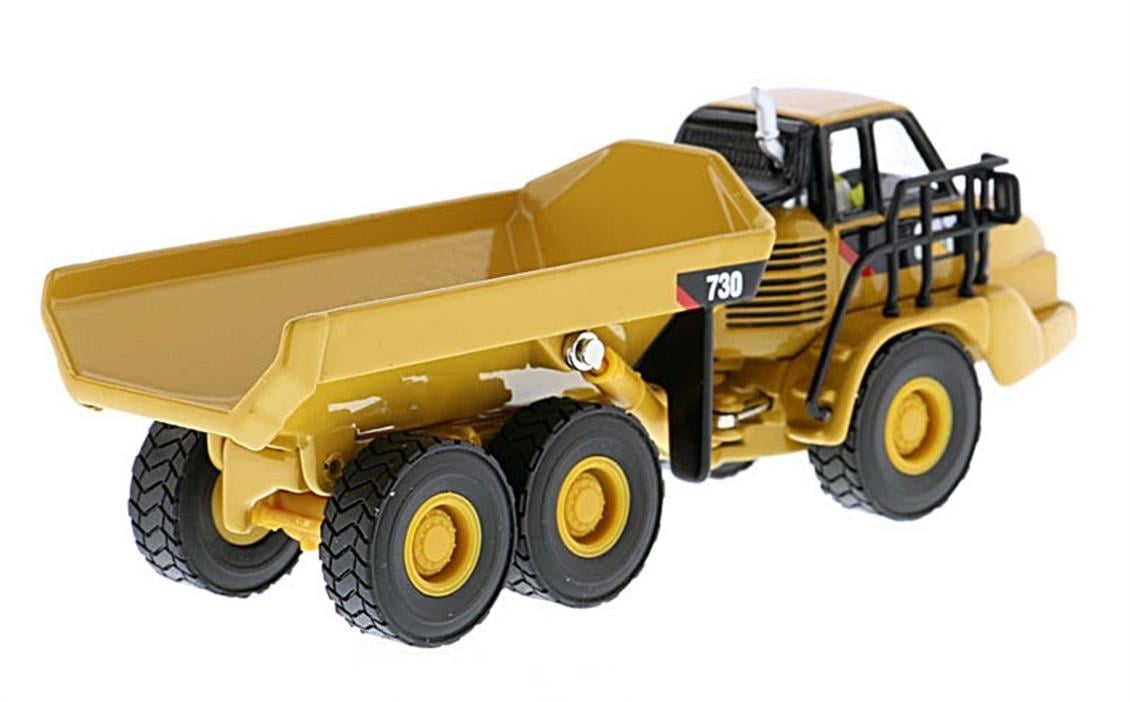 Diecast Masters 85130 1/87 Cat 730 Belden Kırmalı Kamyon, Sergilemeye Hazır Metal İş Makinası Modeli
