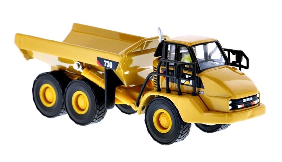 Diecast Masters 85130 1/87 Cat 730 Belden Kırmalı Kamyon, Sergilemeye Hazır Metal İş Makinası Modeli