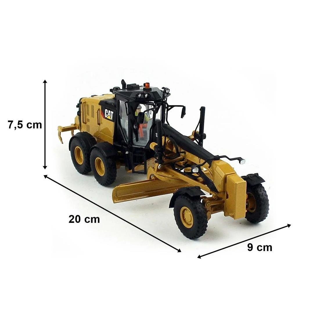 Diecast Masters 85519 1/50 Ölçek, Cat 12M3 Grayder, Sergilemeye Hazır Metal İş Makinası Modeli