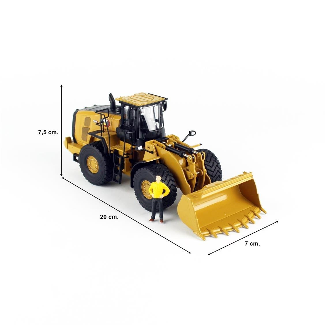 Diecast Masters 85684 1/87 Ölçek, Cat 980 Wheel Loader, Sergilemeye Hazır Metal İş Makinası Modeli