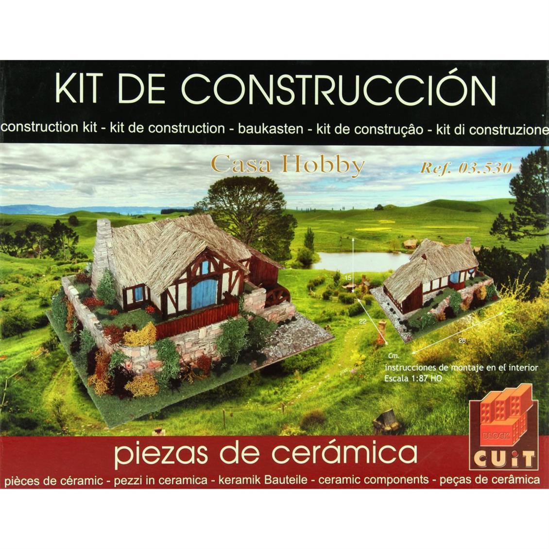 Domenech 3530 Hobbit Evi, 36x28x8 Cm. Demonte Taş Maketi