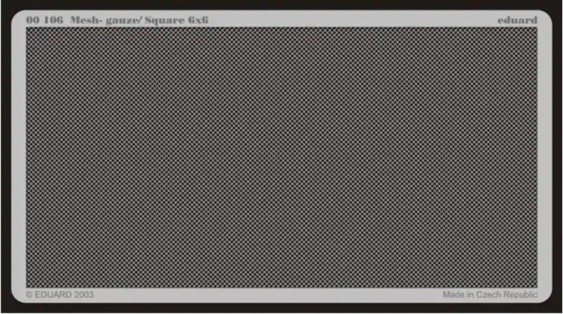 EDUARD 00106 Mesh - gauze/ Square 6x6 Maket Detay