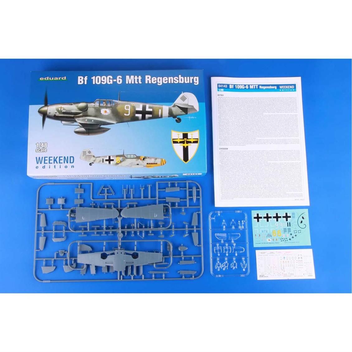 EDUARD 84143 1/48 Bf 109G-6 MTT Regensburg Uçak Ma