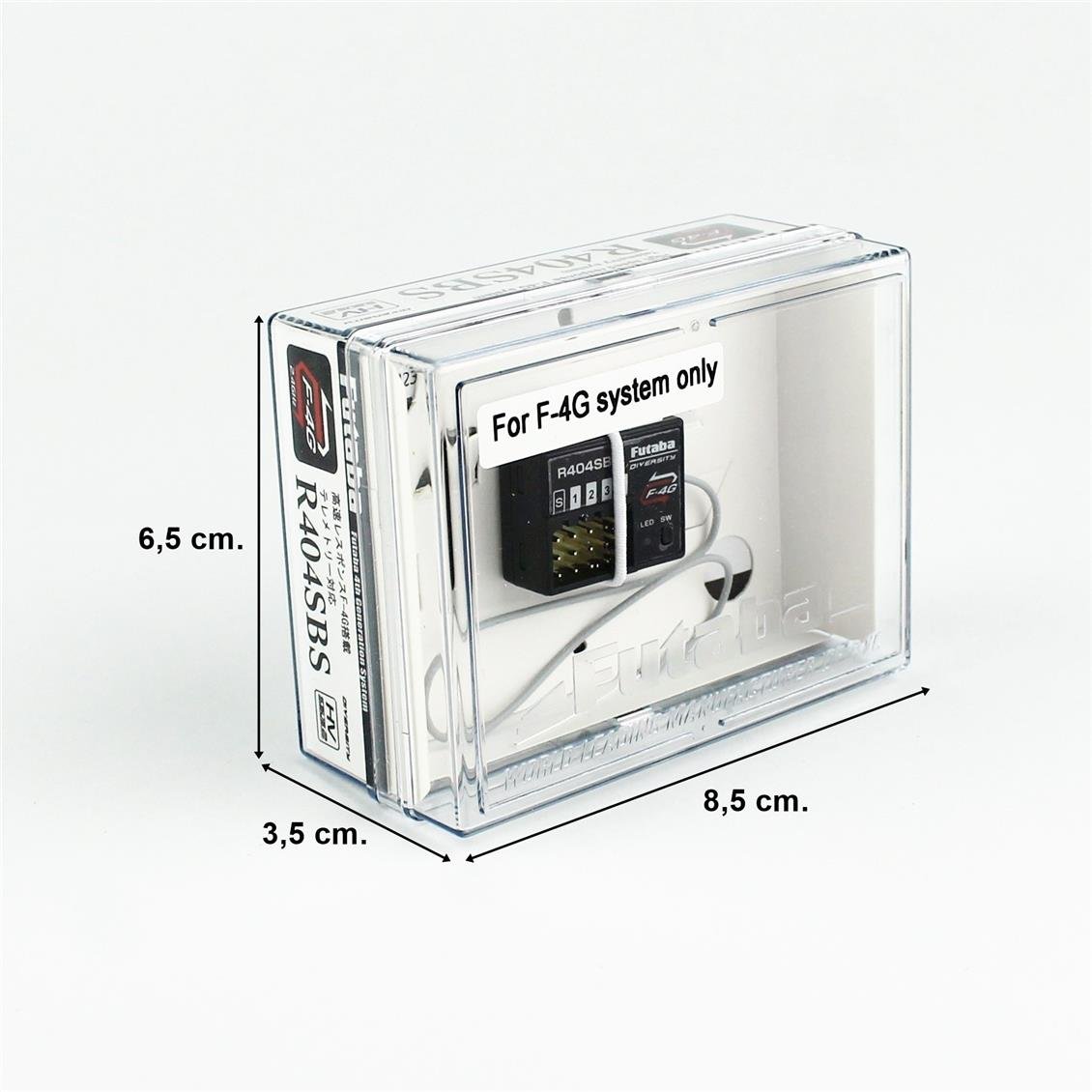 Futaba 05002702 R404SBS Kumanda Alıcısı, 2.4 Ghz, F-4G SR,F-4G
