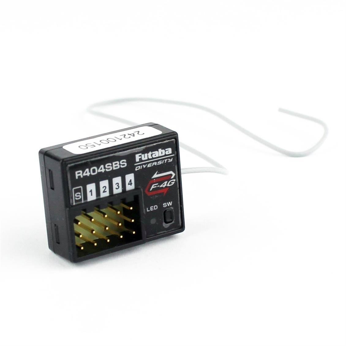 Futaba 05002702 R404SBS Kumanda Alıcısı, 2.4 Ghz, F-4G SR,F-4G