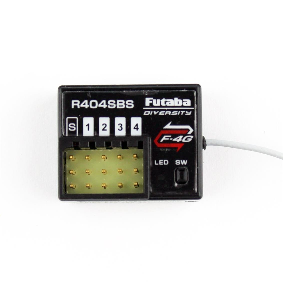 Futaba 05002702 R404SBS Kumanda Alıcısı, 2.4 Ghz, F-4G SR,F-4G