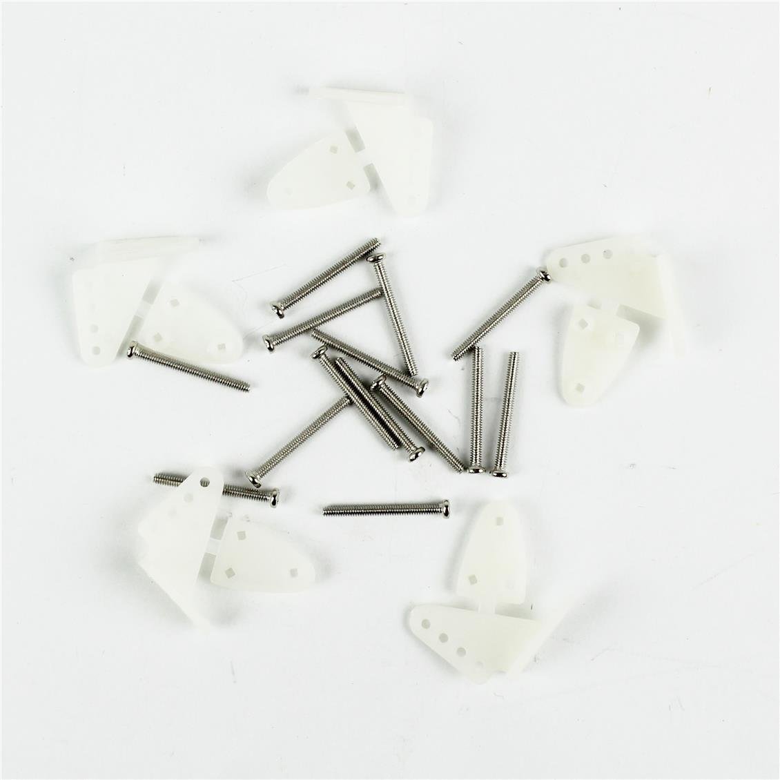 Haoye HY007-00502A Orta Boy Plastik Yeke ve Vidaları, 16.5×20 mm, 5 Adet