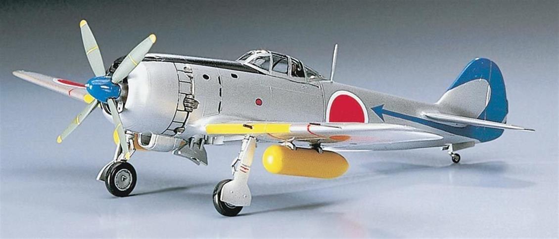 Hasegawa A5 00135 1/72 Mitsubishi J2M3 Raiden (Jack) Savaş Uçağı Demonte Plastik Maketi