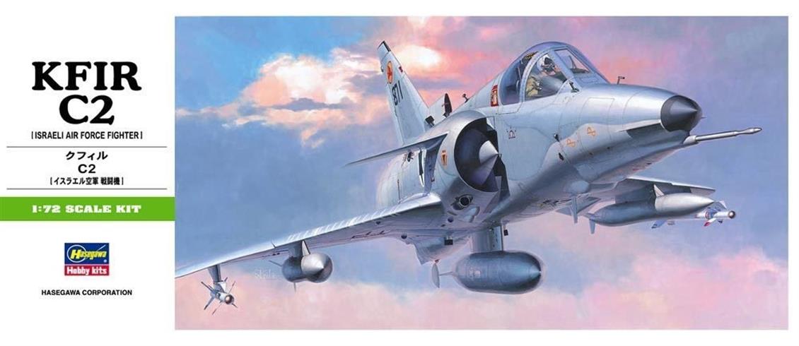 Hasegawa B7 00237 1/72 Kfir C2 Savaş Uçağı Demonte Plastik Maketi