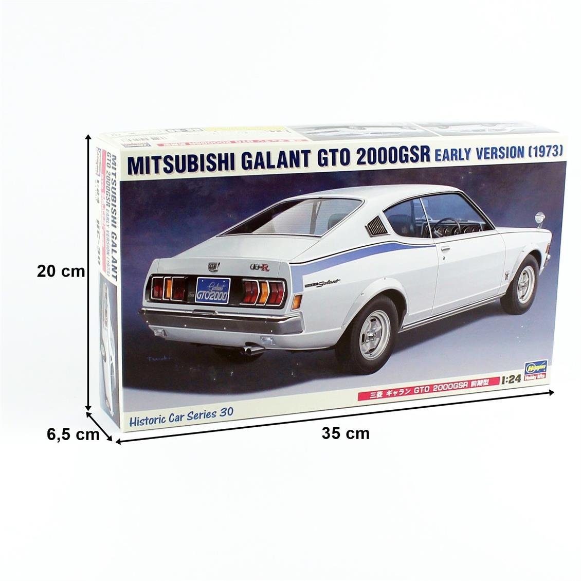 Hasegawa HC30 21130 1/24 Ölçek Mitsubishi Galant GTO 2000 GSR Otomobil Plastik Model Kiti