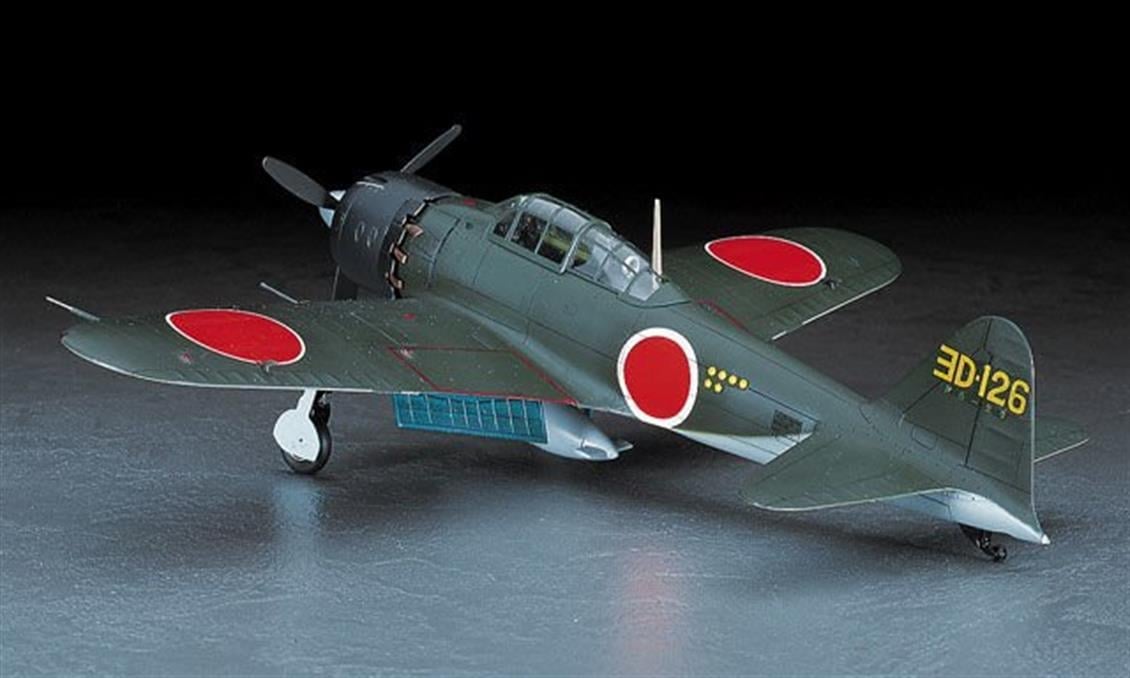 Hasegawa JT70 19170 1/48 Ölçek Mitsubishi A6M5 Zero Fighter Type 52 (Zuhio), Yeni Kalıp Savaş Uçağı Plastik Model Kiti
