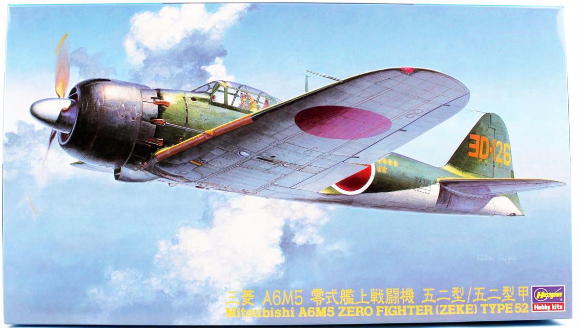 Hasegawa JT70 19170 1/48 Ölçek Mitsubishi A6M5 Zero Fighter Type 52 (Zuhio), Yeni Kalıp Savaş Uçağı Plastik Model Kiti