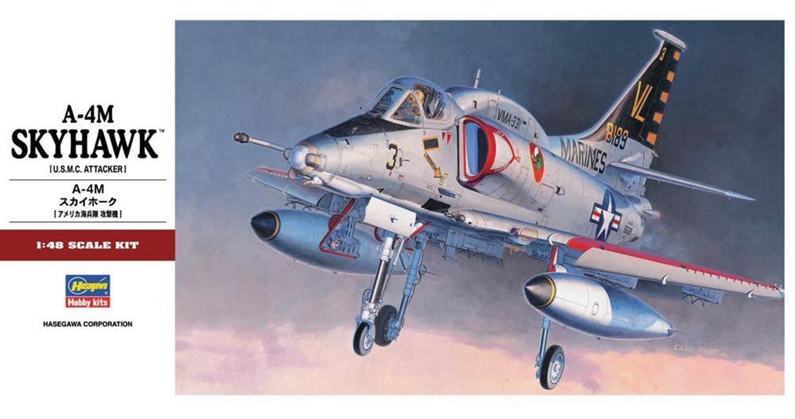Hasegawa PT33 07233 1/48 A-4M Skyhawk Savaş Uçağı Demonte Plastik Maketi