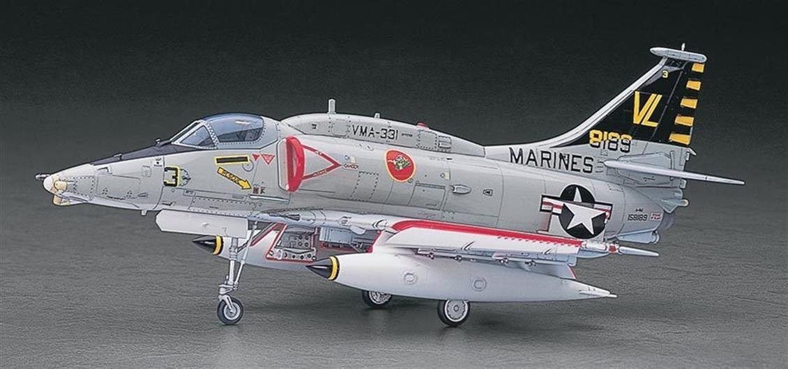 Hasegawa PT33 07233 1/48 A-4M Skyhawk Savaş Uçağı Demonte Plastik Maketi