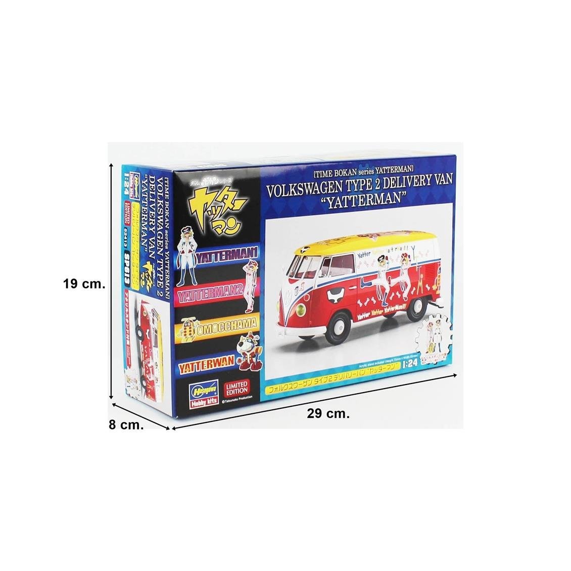 Hasegawa SP613 52413 1/24 Ölçek, Volkswagen Type 2 Delivery Van (Yatterman), Plastik Model Kiti