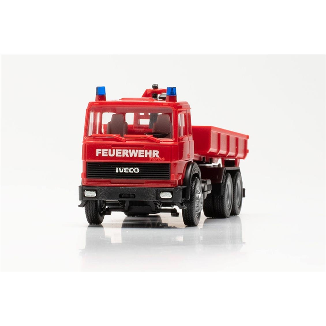 Herpa 097178 1/87 Ölçek Magirus Damperli İtfaiye Kamyonu, Sergilemeye Hazır Model Araç