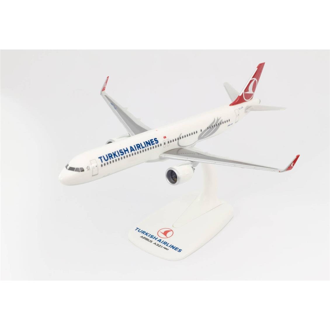 Herpa 612210 1/200 Ölçek, THY Airbus A321 neo, Sergilemeye Hazır Model Araç