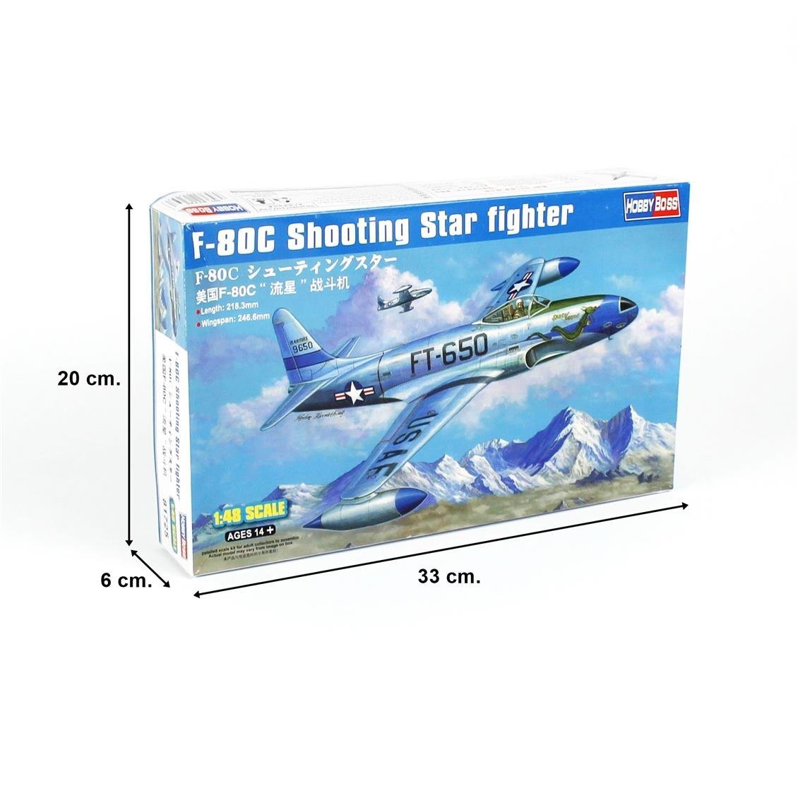 HobbyBoss 81725 1/48 Ölçek F-80C Shooting Star Fighter, Savaş Uçağı Plastik Model Kiti