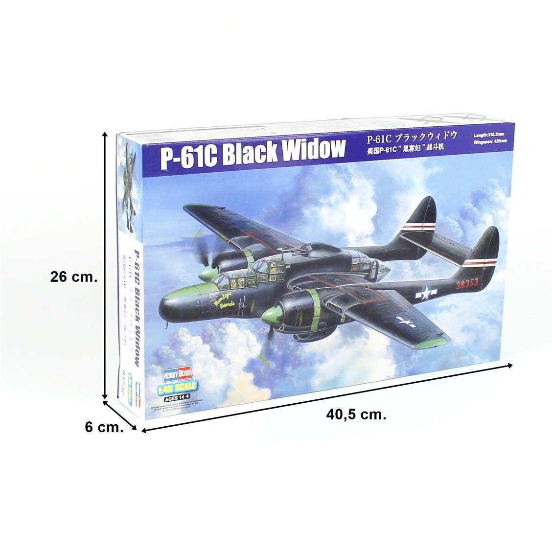HobbyBoss 81732 1/48 Ölçek P-61C Black Widow, Savaş Uçağı Plastik Model Kiti