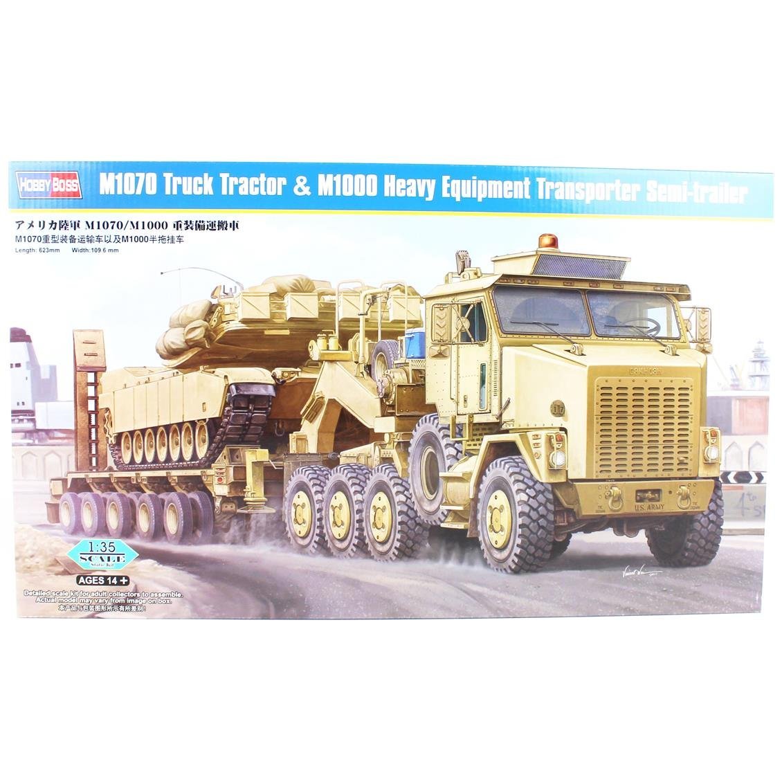HobbyBoss 85502 1/35 Ölçek M1070/M1000 HETS Tank Taşıyıcı Plastik Model Kiti