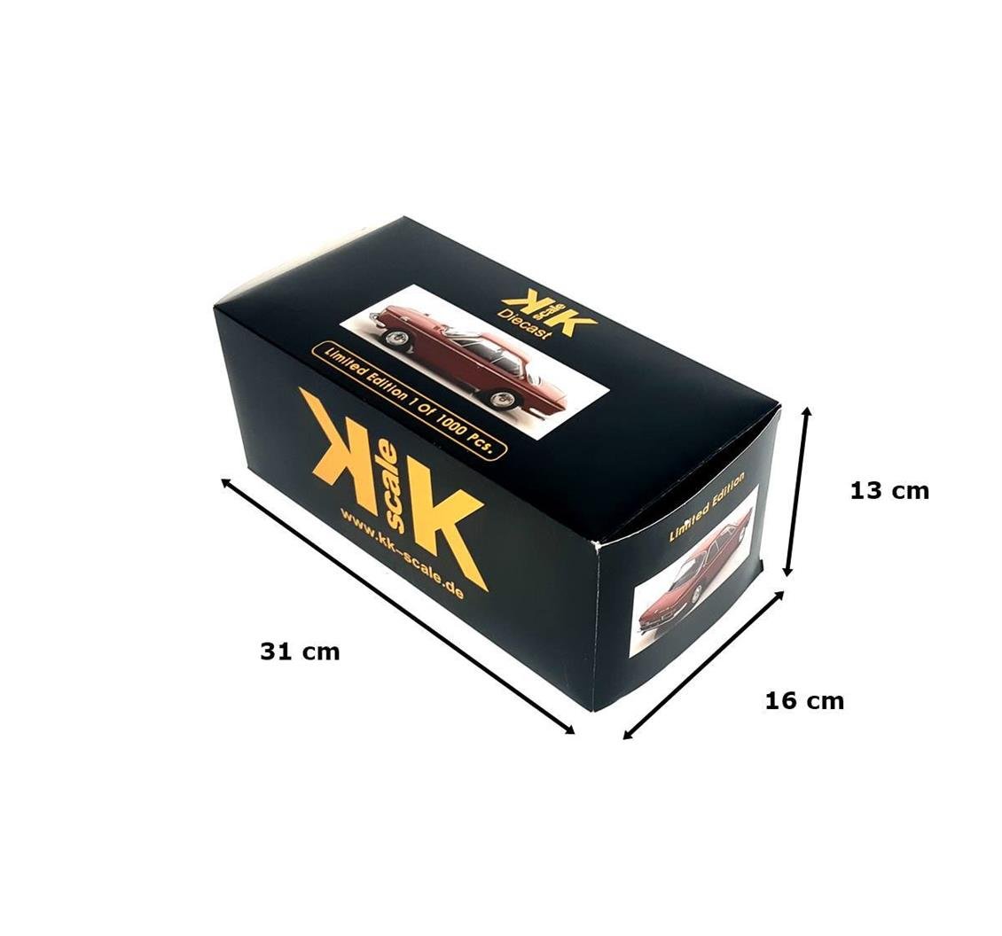 KKscale 180122 1/18 1965 Bmw 2000 CS, Kırmızı, Sergilemeye Hazır Metal Araba Modeli