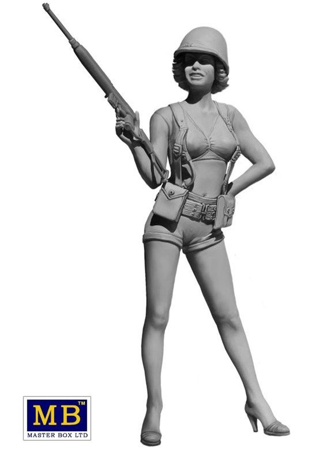 MasterBox 24003 1/24 Pin-Up Serisi 3, Alice, Demonte Plastik Figür