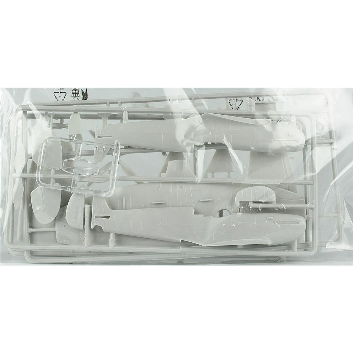 Mistercraft D182ST 1/72 Spitfire LF Mk. XVIe Packard Savaş Uçağı Plastik Model Kiti, (12xBoya,2xFırça,Yapıştırıcılı Başlangıç S