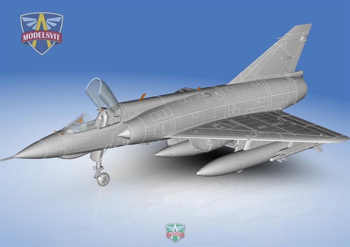 MODELSVIT MSVIT72045 1/72 Mirage III E Fransız Avcı Uçağı Maketi